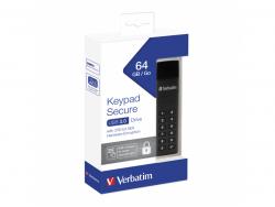 Verbatim USB 3.0 Stick 64GB, Secure, Keypad - Retail