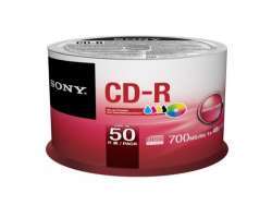 CD-R 80 Sony 48x Inkjet white 50er Cakebox 50CDQ80PP