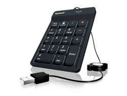 KeySonic ACK-118BK numeric keypad USB Universal Black 22084