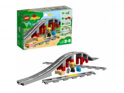 LEGO-duplo-Les-rails-et-le-pont-du-train-26-Pces-10872