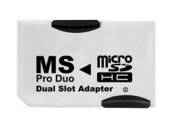 Adaptateur Pro Duo pour MicroSD DUAL (pour 2x MicroSD)
