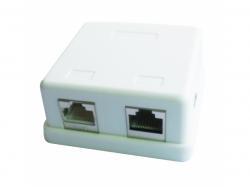 CableXpert 2-Port LAN-Anschluss Dose auf Putz NCAC-HS-SMB2