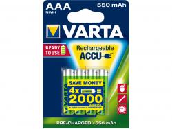 Varta-Akku-Micro-AAA-HR03-12V-550mAh-Accu-Power-4-Pack