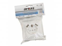 Arcas Schuko-Wall Socket + 2x USB Retail