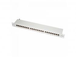 Logilink Patch Panel 19"-mounting Cat.6A STP 24 ports, grey (NP0060)