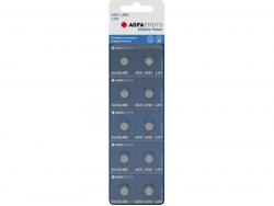 AGFAPHOTO Batterie Power Alkaline Knopfzelle LR41 V3GA AG3 (10-Pack)