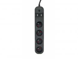 Gembird-Smart-Power-Strip-USB-Charger-4-French-Sockets-TSL-PS-F4