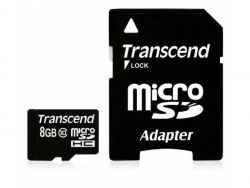 Transcend-MicroSD-SDHC-Card-8GB-Cl10-w-Adap-TS8GUSDHC10