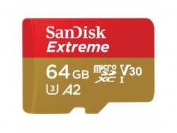 SanDisk microSDXC 64GB Extreme V30 UHS-I U3 Cl10 SDSQXA2-064G-GN6MA