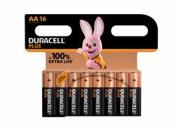 Battery Duracell Alkaline Plus Extra Life MN1500/LR06 Mignon AA (16-Pack)