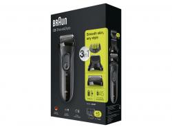 Braun Series 3 Shave & Style Nass und Trockenrasierer 3000BT Grau 835265