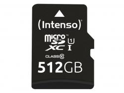 Intenso microSD Karte UHS-I Premium - 512 GB - MicroSD - Class 10 - UHS-I - 45 MB/s - Class 1 (U1) 3