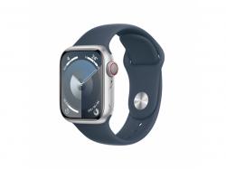 Apple Watch S9 Alu. 41mm GPS+Cell. Silver Sport Band Blue M/L MRHW3QF/A