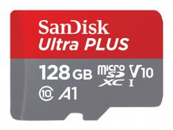 SanDisk Ultra 128GB MicroSDXC 130MB/s+SD Adapter SDSQUAB-128G-GN6