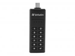 Verbatim USB 3.1 Stick 64GB, Typ C, Secure, Keypad - Retail