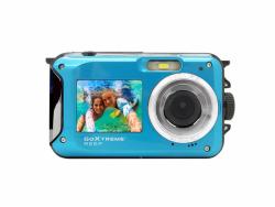 Easypix GoXtreme REEF Unterwasser Kamera mit Dual Display (Blau)