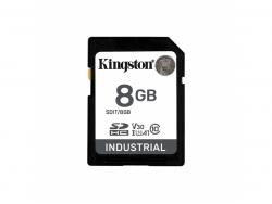 Kingston SD Card 8GB SDHC Industrial -40C to 85C SDIT/8GB