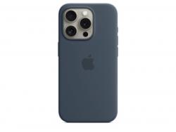 Apple iPhone 15 Pro Silicone Case Storm Blue MT1D3ZM/A