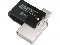 USB FlashDrive 64GB Emtec Mobile & Go Dual USB2.0 - microUSB T260