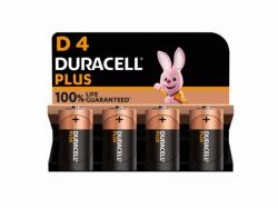 Battery Duracell Alkaline Plus Extra Life MN1300/LR20 Mono D (4-Pack)