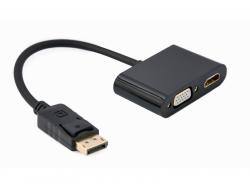 CableXpert DisplayPort auf HDMI + VGA Adapter - A-DPM-HDMIFVGAF-01