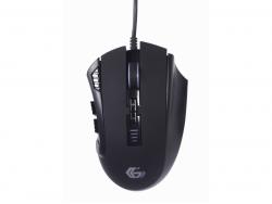 Gembird Right-hand - USB Type-A - 12000 DPI - Black MUSG-RAGNAR-RX500