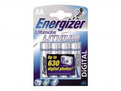 Energizer Ultimate Pack de 4 piles Lithium AA