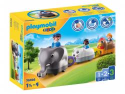 Playmobil 1.2.3 - Train des animaux (70405)