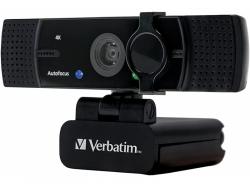 Verbatim Webcam mit Dual Mikro AWC-03 Ulrta HD 4K Autofokus retail 49580