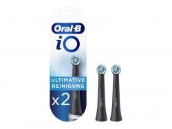 Oral-B iO Clean Ultimative Reinigung x2 Aufsteckbürsten Schwarz OB983