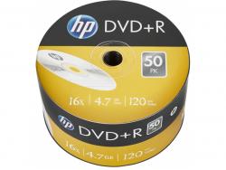 HP DVD+R 4.7GB/120Min/16x Bulk Pack (50 Disc) - Silver Surface DRE00070