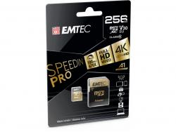 Emtec MicroSDXC 256Go SpeedIN PRO CL10 100MB/s FullHD 4K UltraHD