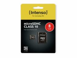 MicroSDHC-8GB-Intenso-Adaptateur-CL10-Sous-blister