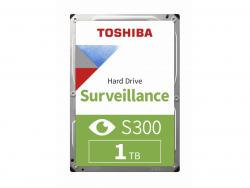 Toshiba  HDD S300 Disque dur Surveillance 1To 5700rpm Sata III 64MB (D)