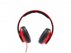 GMB-Audio Écouteurs - Arceau - Appels et musique - Rouge - 1,5 m - Avec fil MHS-DTW-R