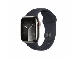 Apple Watch S9 Steel GPS+Cell. 41mm Graphite Sport Midnight M/L MRJ93QF/A