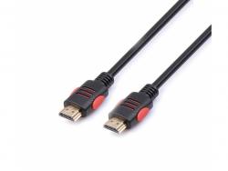 Reekin HDMI Kabel - 1,0 Meter - FULL HD 4K Black/Red (High Speed w. Eth.)