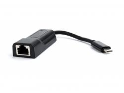 CableXpert Avec fil - USB Type-C - Ethernet - 1000 Mbit/s - Noir A-CM-LAN-01