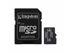 Kingston 8Go Industrial Carte microSDHC C10 A1 pSLC Carte+ SD-Adaptateur SDCIT2/8GB