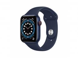 Apple Watch Series 6 blue aluminium 44mm, deep navy sport band - M09A3NF/A