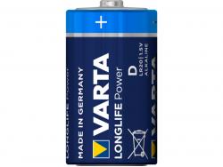 Varta Battery Alkaline, Mono,D, LR20, 1.5V Longlife Power, Blister (4-Pack)