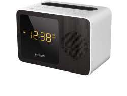 Philips Radio Clock Bluetooth Dual Alarm USB Charger AJT5300W/12