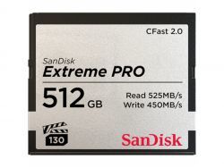 Sandisk CFAST 512GB  2.0 EXTREME Pro 525MB/s SDCFSP-512G-G46D