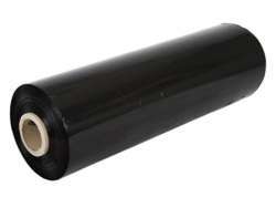 PE stretch film black (500mm wide, 300m long, 23my)