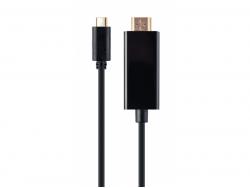 CableXpert USB-C male to HDMI-male adapter 4K 30Hz 2m juodas A-CM-HDMIM-01